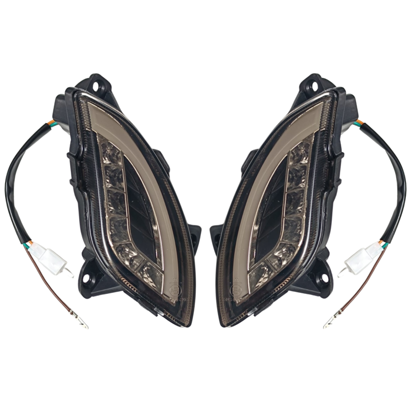 LED turn signals (E-approved) for China LX (AGM VX50, BTC Riva etc.)