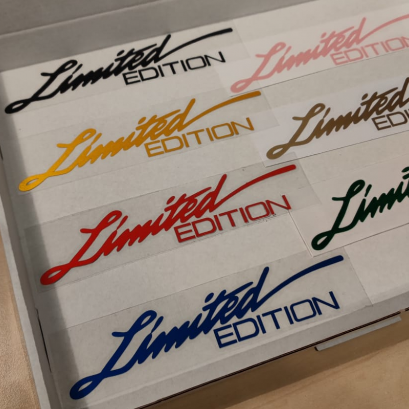 limited edition stickers voor scooter