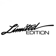 limited edition sticker zwart