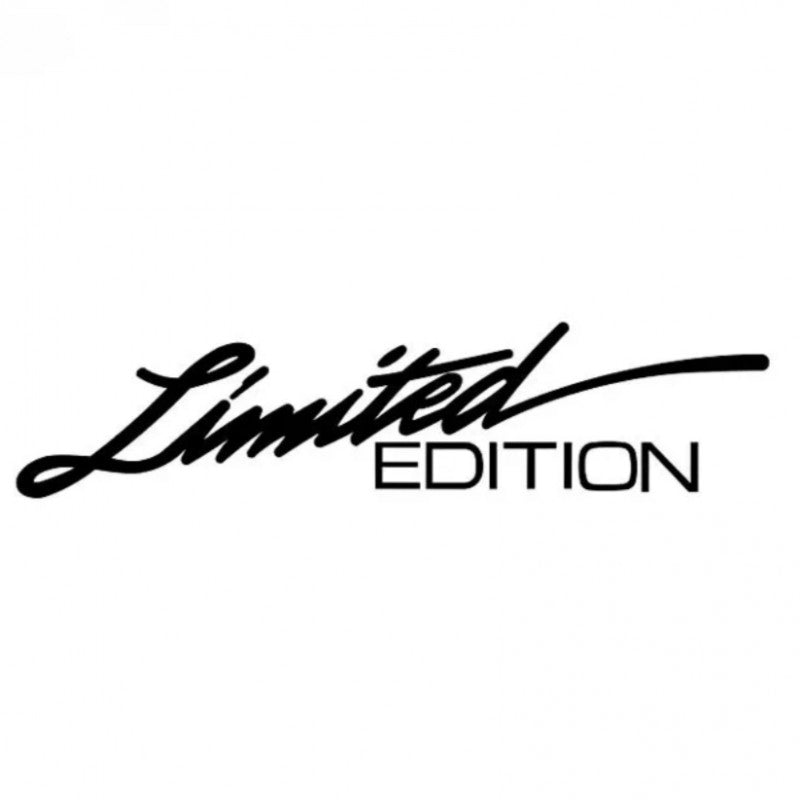 limited edition sticker zwart