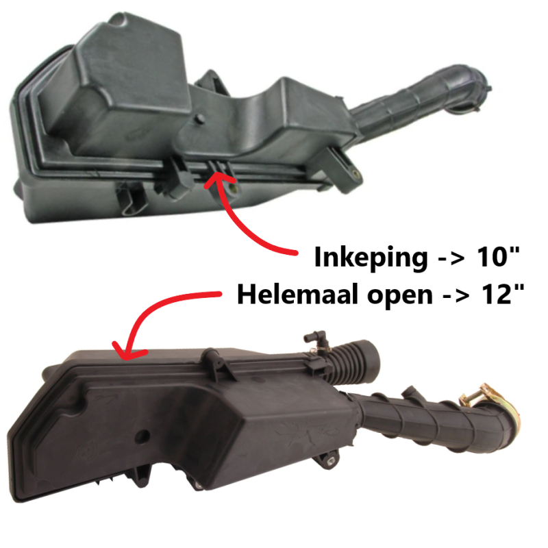 Complete air filter China/GY6 4T rectangular