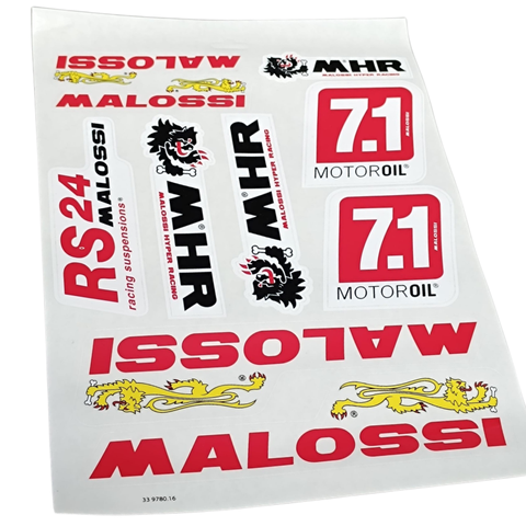 Malossi stickerset groot 10-delig