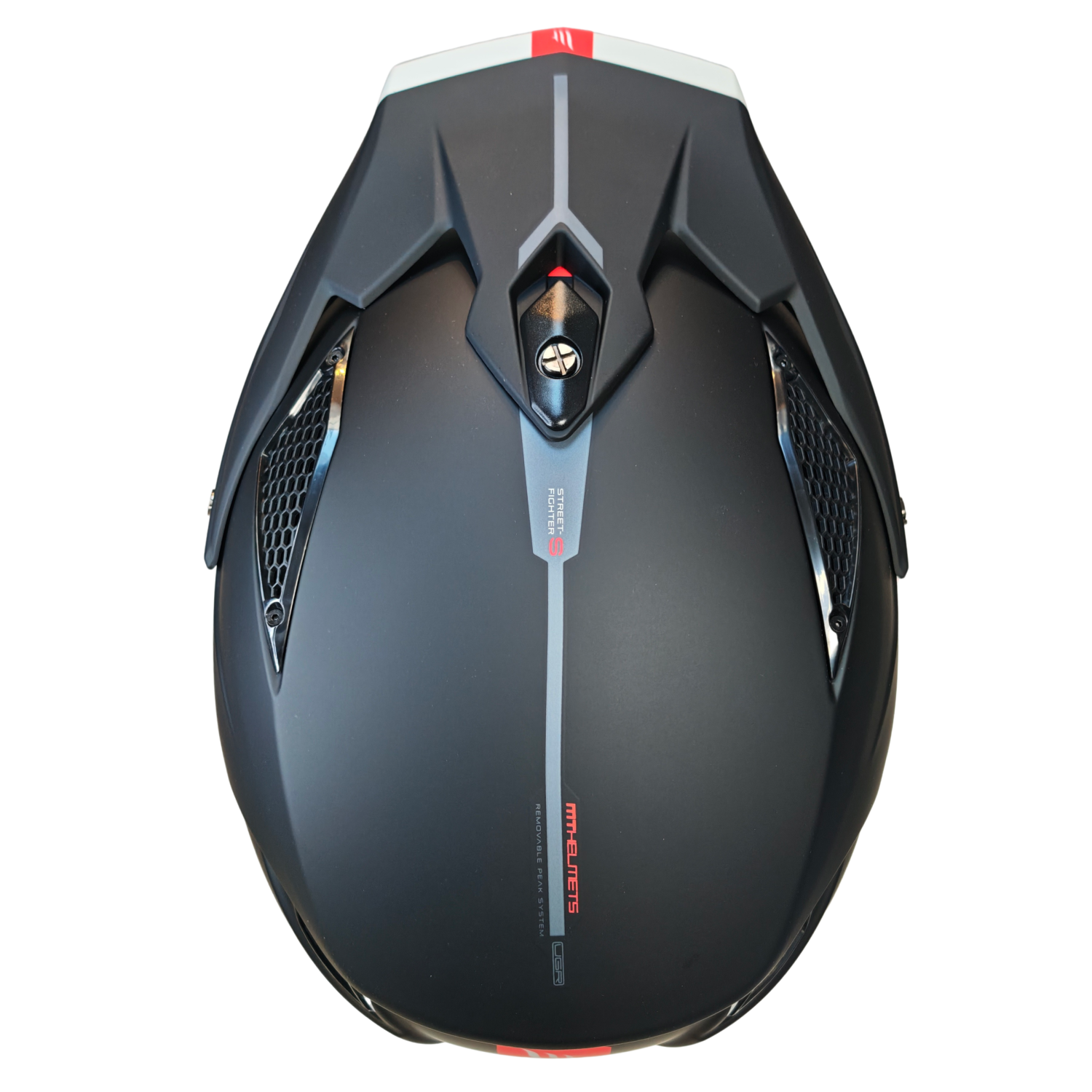 Helm MT Streetfighter S SV Stripe mat zwart