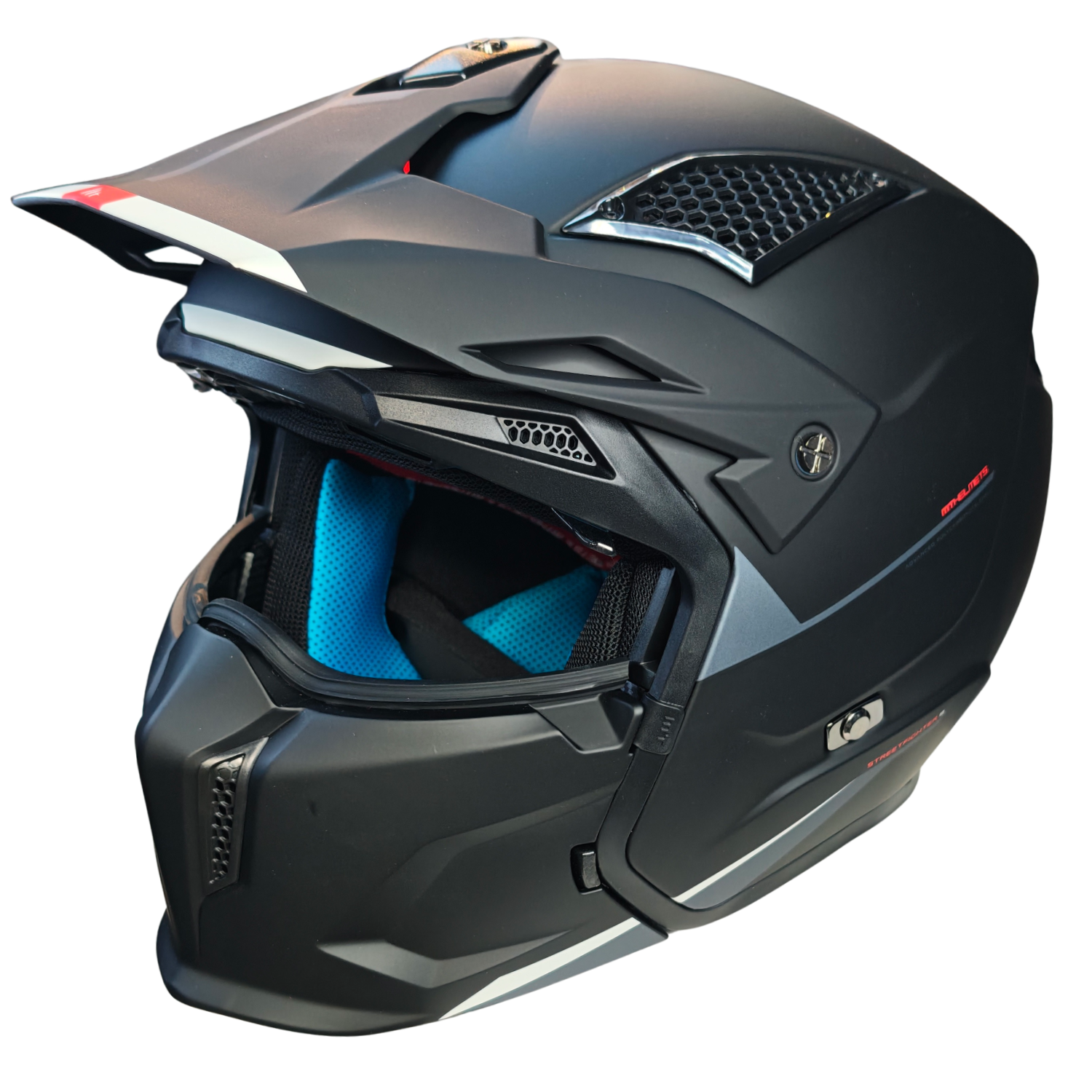 Helm MT Streetfighter S SV Stripe mat zwart