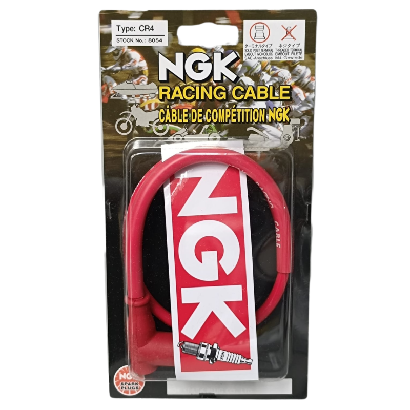 NGK racing CR4 bougiekabel voor 2T scooters