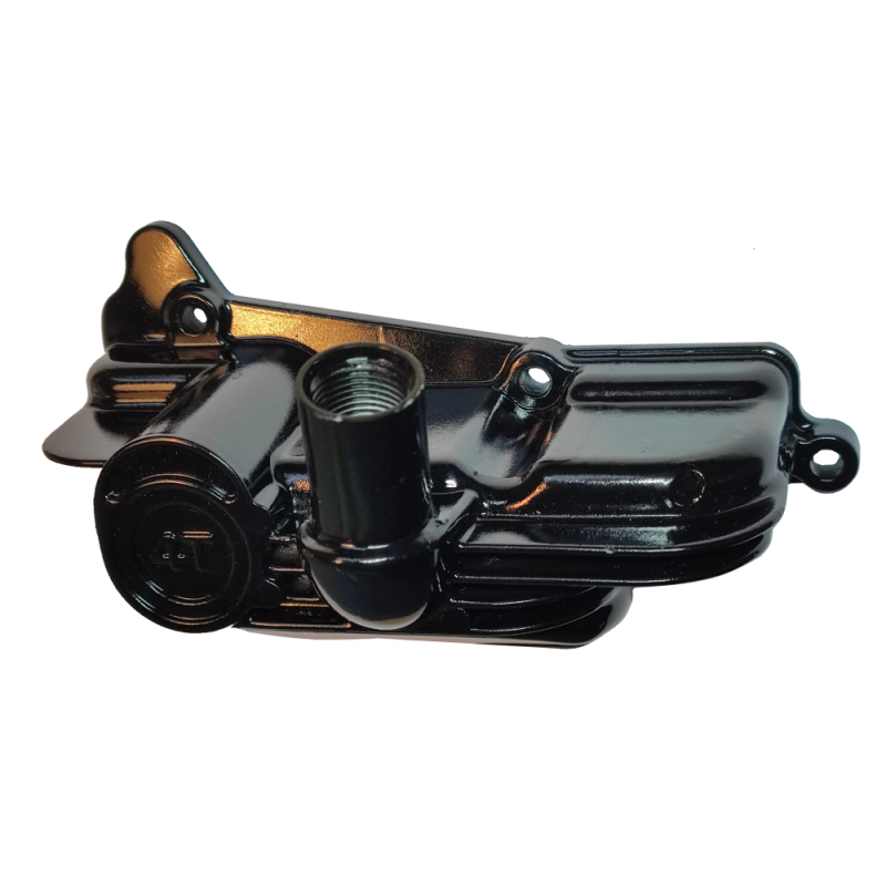 olie carterpan voor vespa en piaggio zip glans zwart