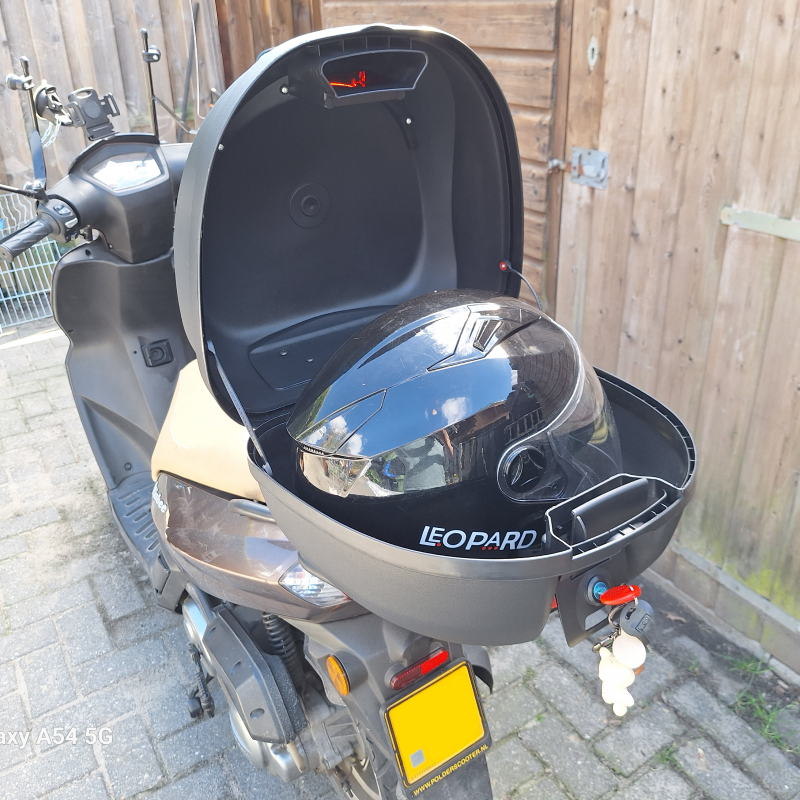 Topkoffer opbergbox 32L met rugsteun