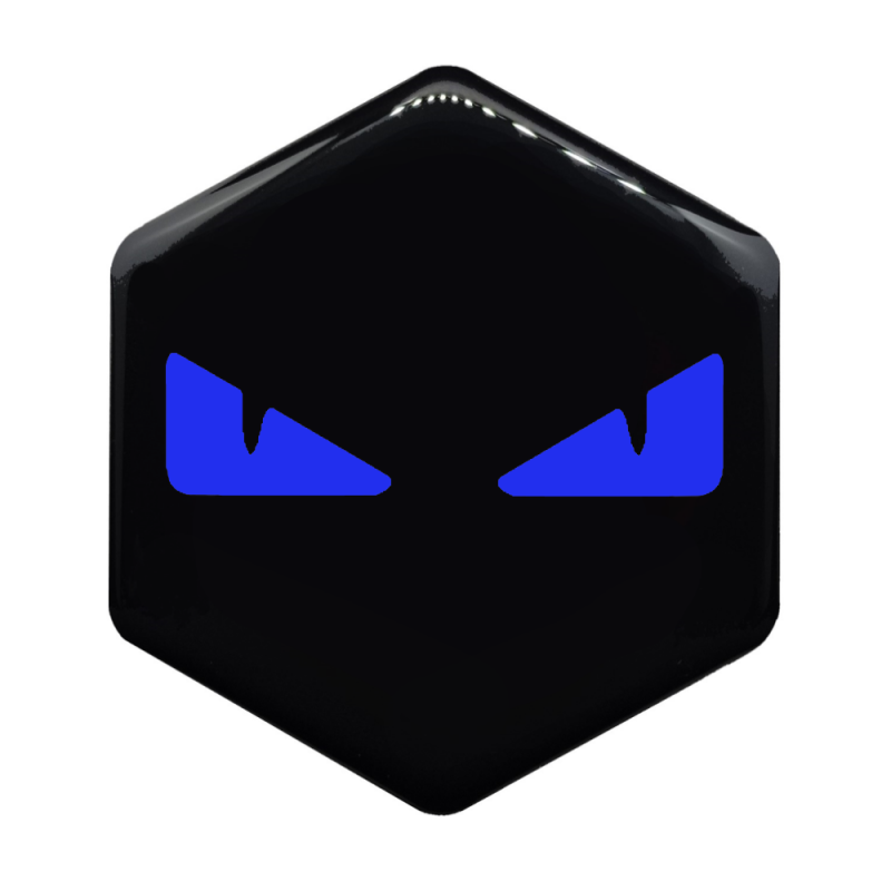 boze ogen blauw logo voor piaggio zip