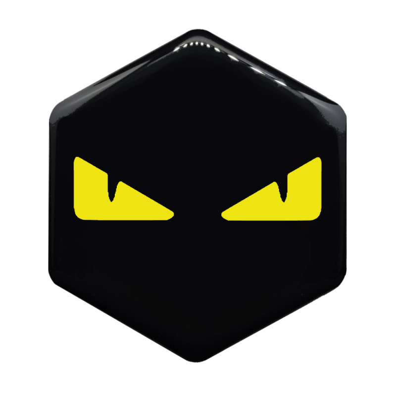 boze ogen geel logo voor piaggio zip