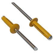 Popnagel kentekenplaat geel