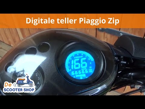 Installation manual + installation video digital counter Piaggio Zip