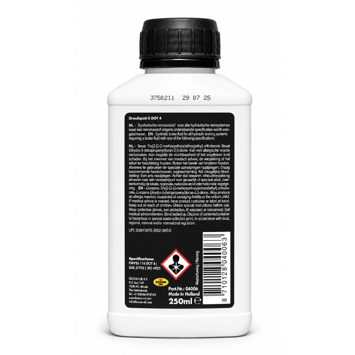 Brake fluid DOT 4 Kroon Oil