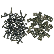 50 Schrauben + 50 Schnellmuttern für universelle Rollerabdeckungen