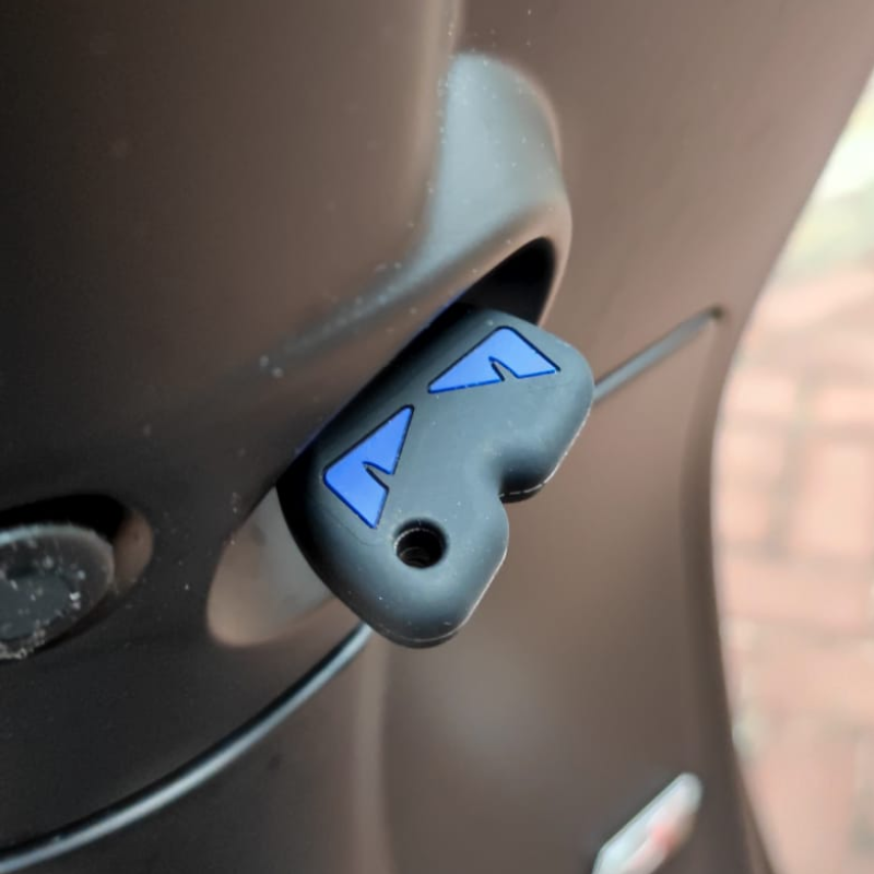 sleutelhoes voor vespa model boze ogen blauw