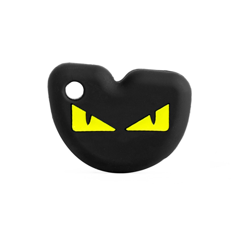 sleutelhoes voor vespa model boze ogen geel