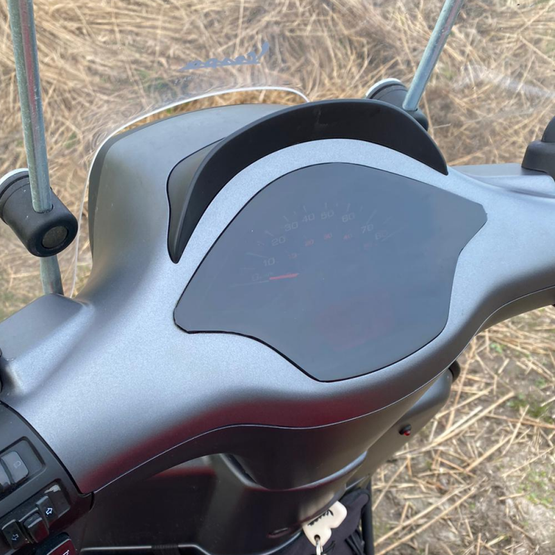 zwart smokefolie op tellerglas