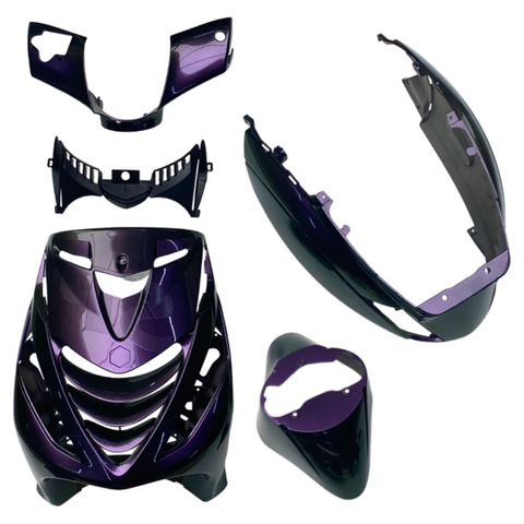 Piaggio Zip SP bodywork set chameleon purple/green