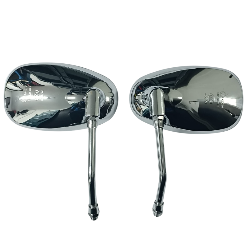 Spiegels ovaal M10 voor China retro scooters (met CE-keur)