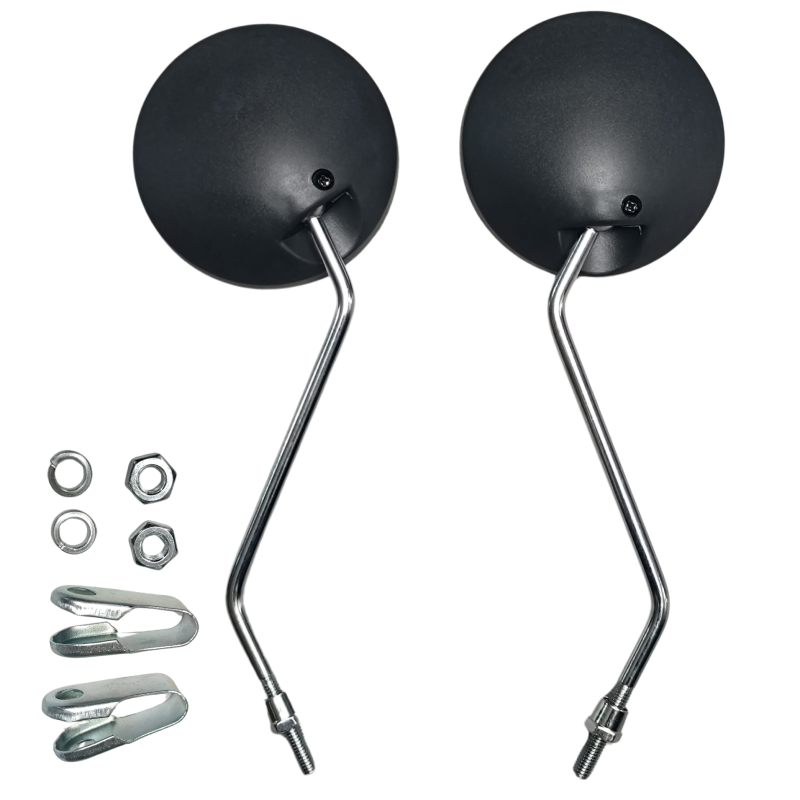 Spiegelset rond universeel M8 voor VX50, Riva, Toscana etc. (China LX)