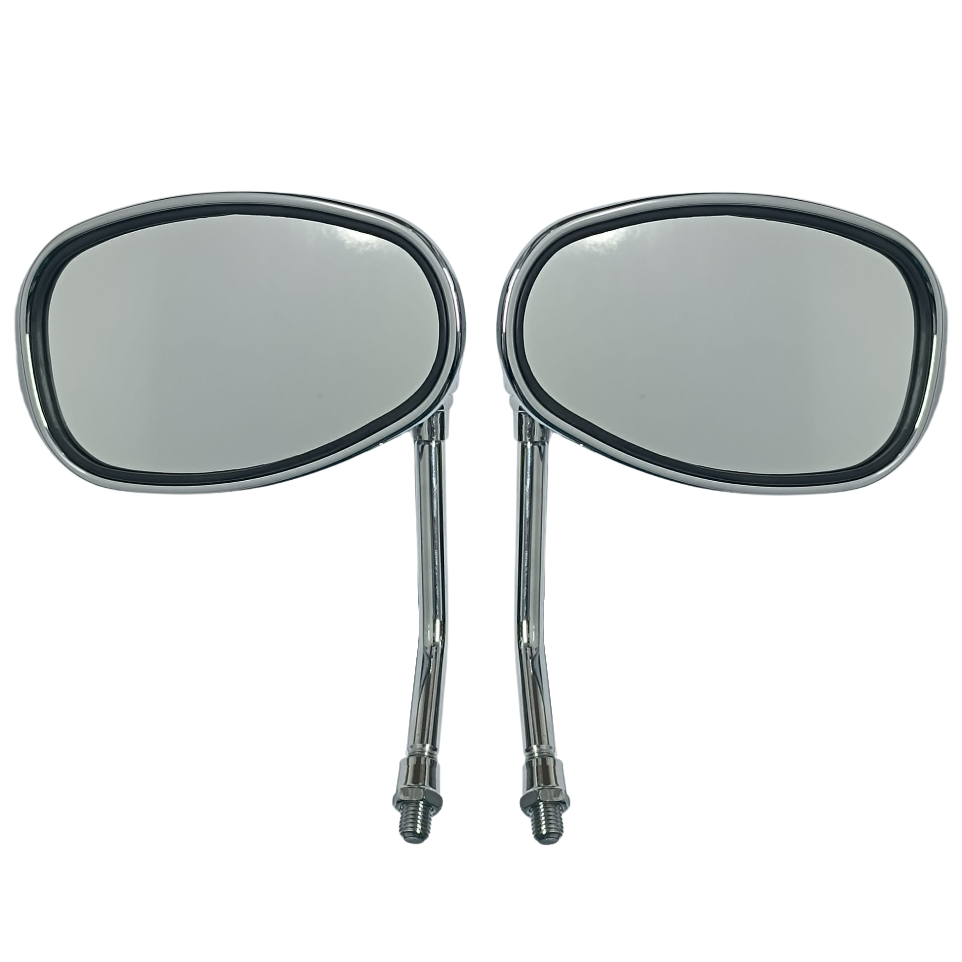 Spiegels ovaal M10 voor China retro scooters (met CE-keur)