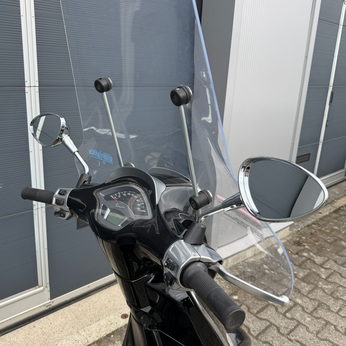 Spiegels Vespa Sprint glans/mat zwart