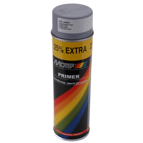 Motip 500ml primer grey spray can