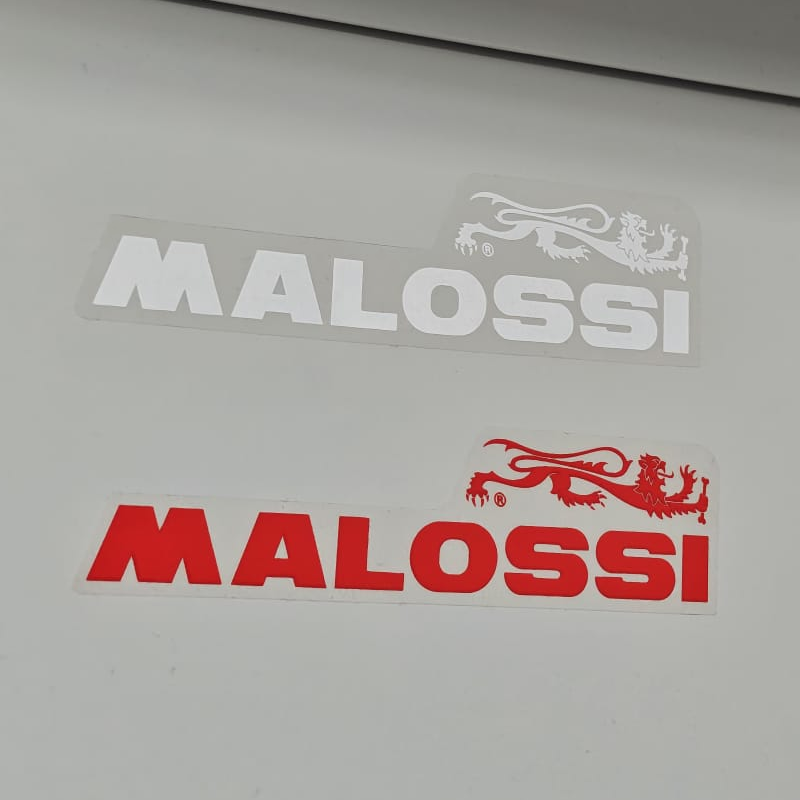Malossi stickerset 2-delig rood + wit