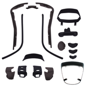 Stylingkit Vespa Sprint glänzend/matt schwarz 17-teilig
