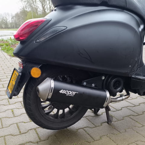 Tecnigas 4scoot uitlaat Piaggio/Vespa 4-takt (voor 2V en 3V)