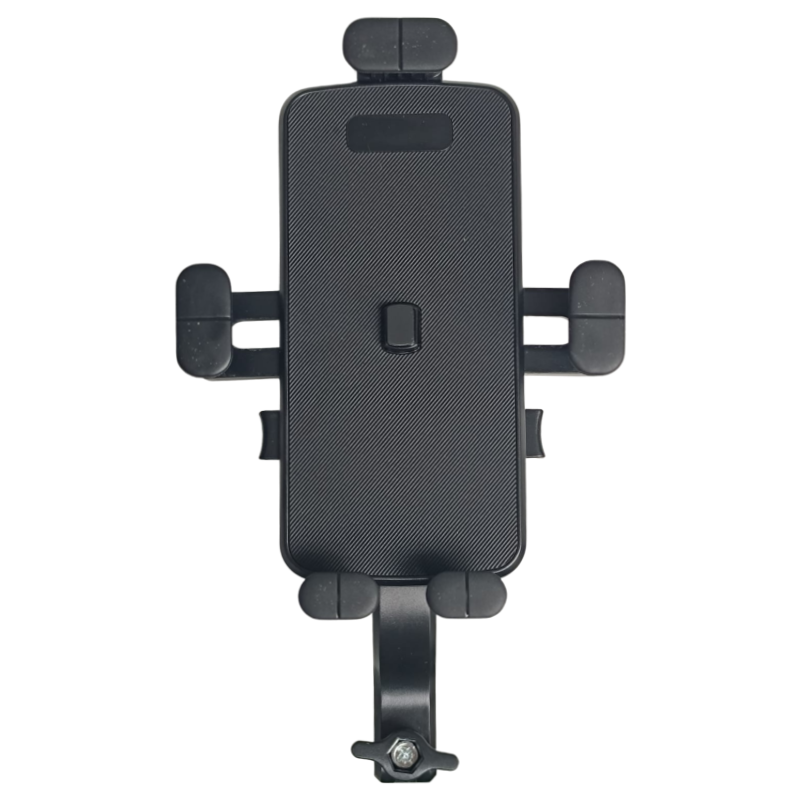 Phone holder for bare handlebars