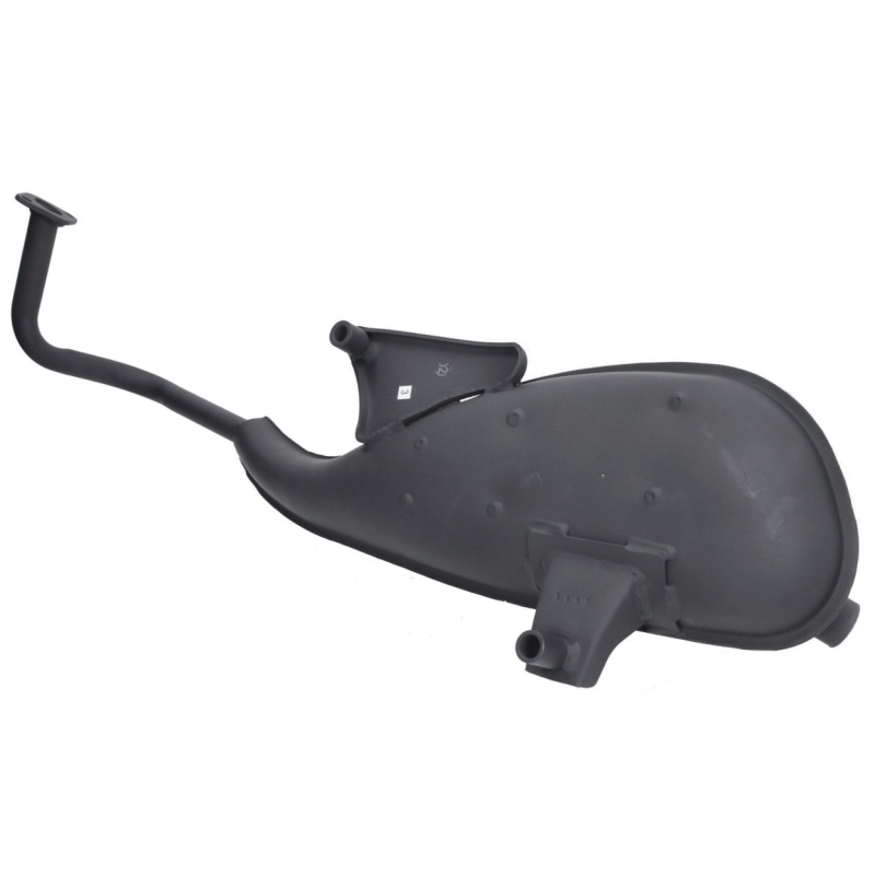 Uitlaat China LX met 2 schokbrekers (AGM VX50, BTC Riva etc.)