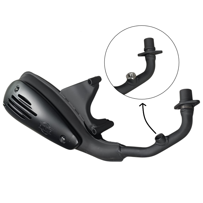 Sito Plus exhaust for Vespa Sprint/Primavera E4 and E5