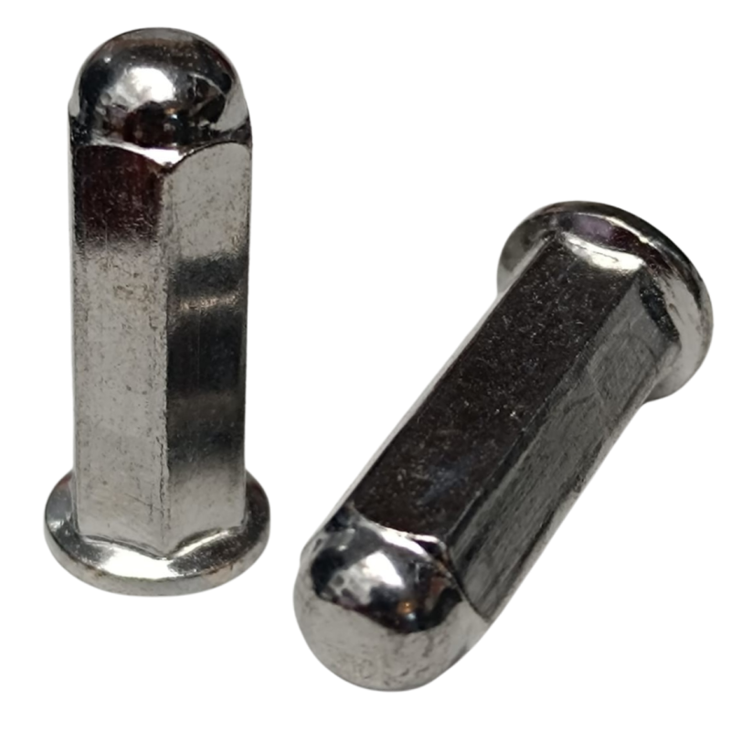 Uitlaat tapeindmoer M6 hoog voor China/GY6 scooters (2 stuks)