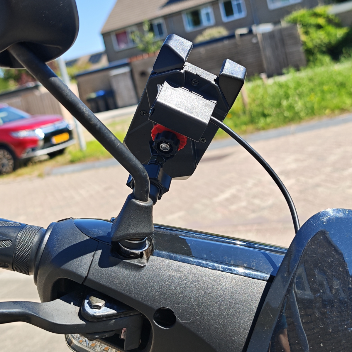 Telefoonhouder met USB-lader universeel