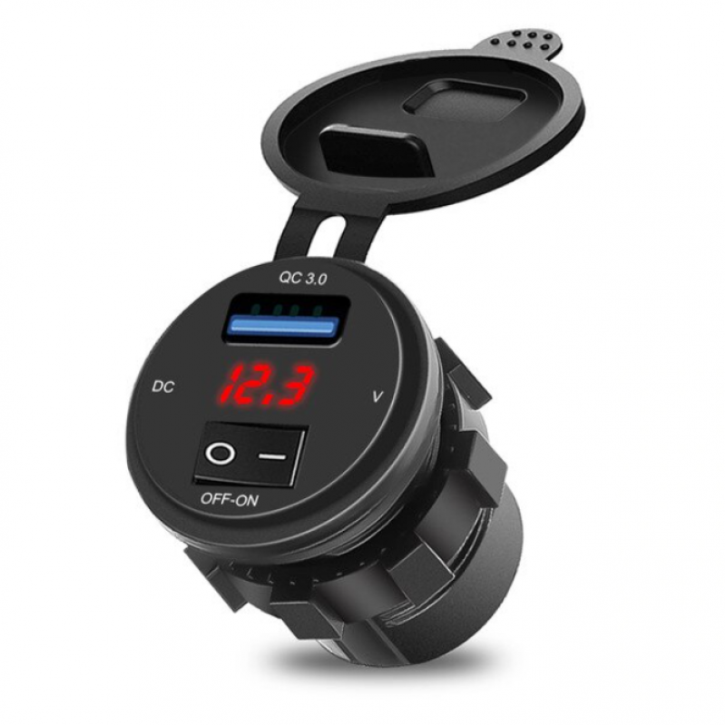 usb lader met voltmeter voor je scooter