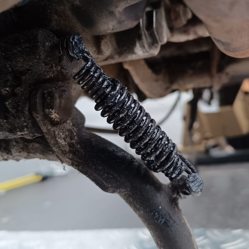 Hauptständerfeder 2-teilig für Piaggio, Vespa, Sym, China/GY6 85mm