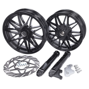 Complete rim set + brake disc for Piaggio Zip Fast Arrow Pro