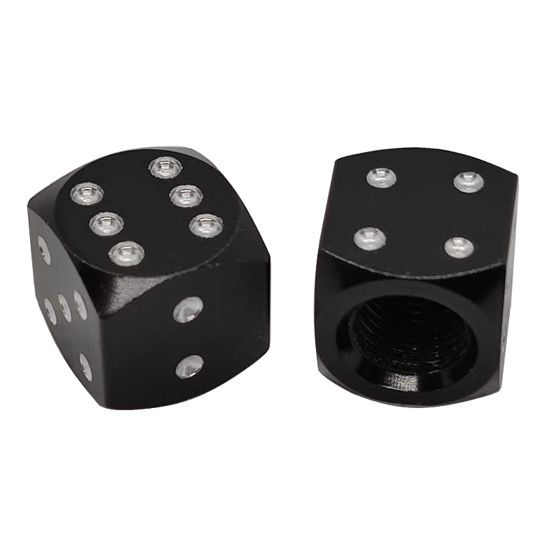 zwarte dobbelsteen ventieldopjes