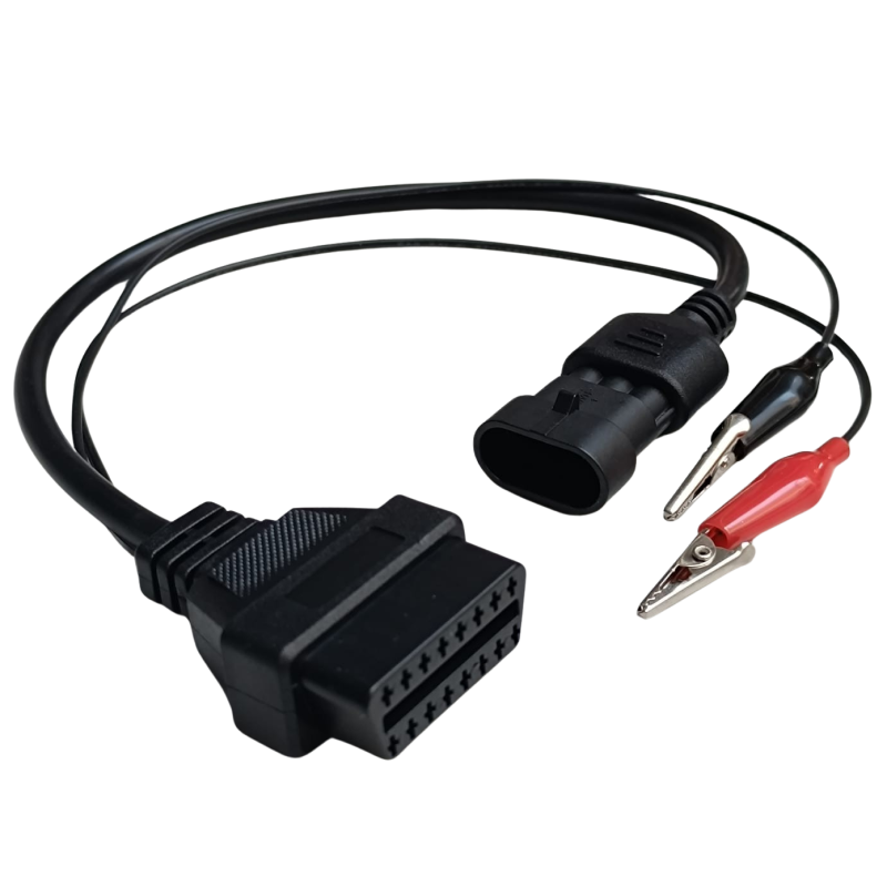 Adapter Plug From OBD2 To 3 pin Plug For Vespa Piaggio Euro4 De adapter-plug-from-obd2-to-3-pin-plug-for-vespa-piaggio-euro4-de