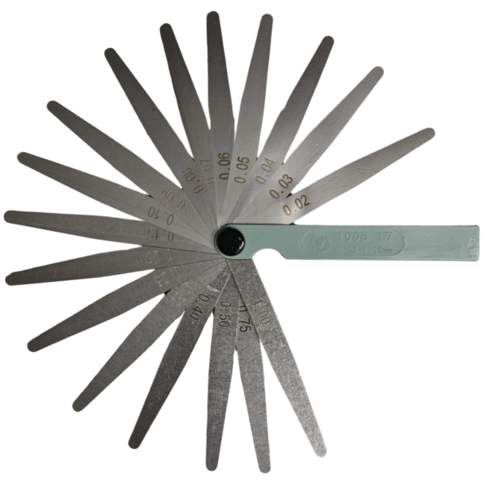 Voelermaat 0.02-1.00mm voor kleppen stellen 17-delig A-kwaliteit