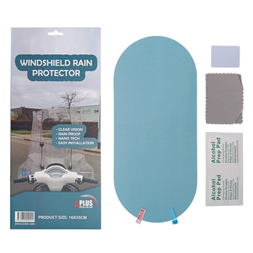 Water-repellent foil windshield