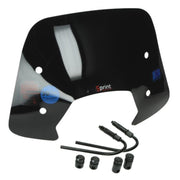 windscherm voor vespa sprint in het glans zwart made in eu