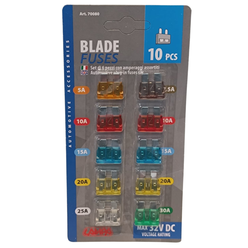 Zekering insteek 5 t/m 30A (10 stuks)