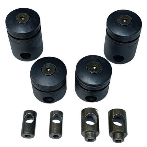 Mounting material socket set windshield Vespa black original